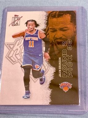 Jalen Brunson Basketball Card Topps Class Signature New York Knicks